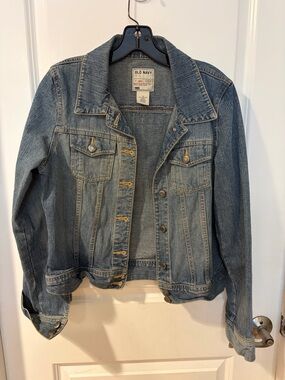 Vintage 90s Old Navy Women's Light Blue Denim Jacket Size M